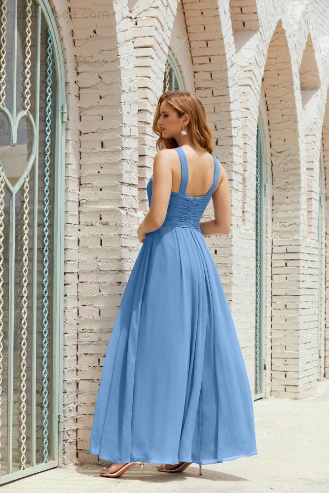 Halter Bridesmaid Dresses Formal Cocktail Prom Gown 28015 (ZD16956)