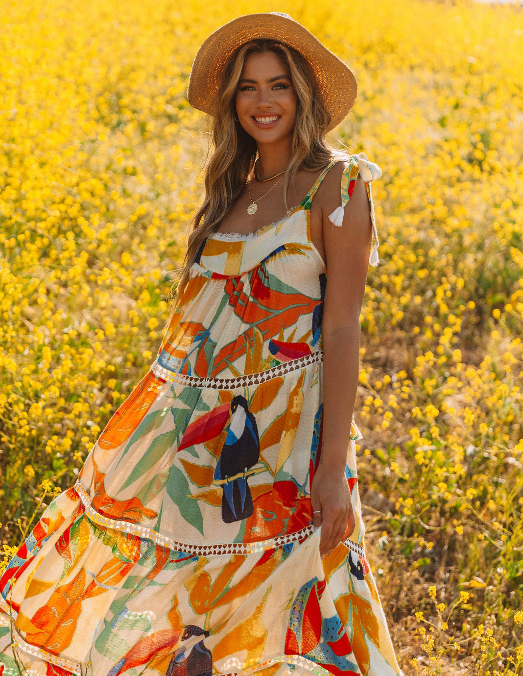 Baja California Crochet Tiered Maxi Dress FINAL