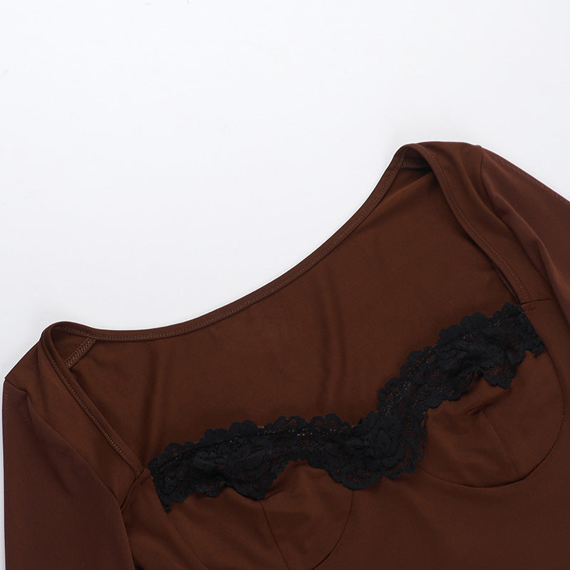 Connie Mini Dress Brown