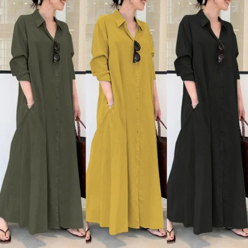 Lucia Premium Women's Long Sleeved Polo Dress Chic Silhouette Collection