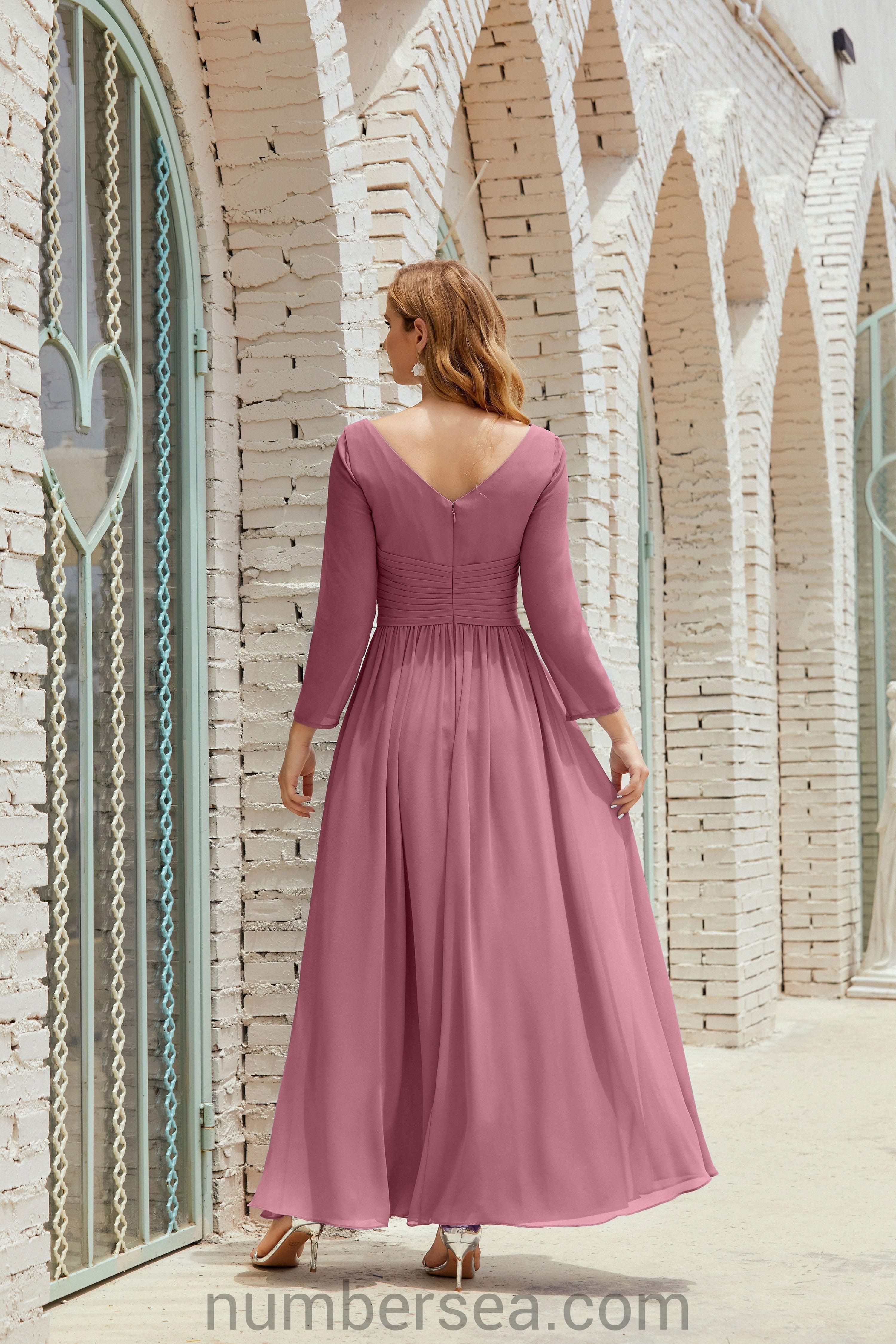 ZapDress Bridesmaid Dress Chiffon Formal Party Dress Evening Dress 28016 (ZD16992)