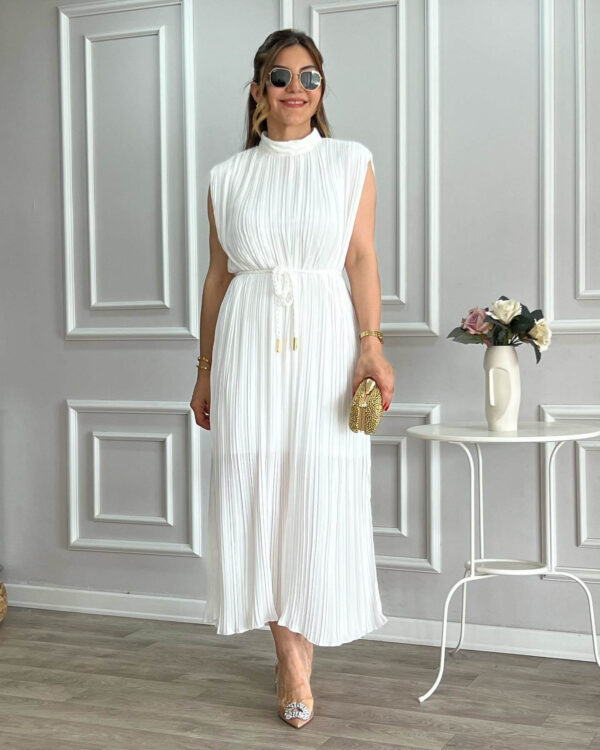 Lizel Midi Dress White