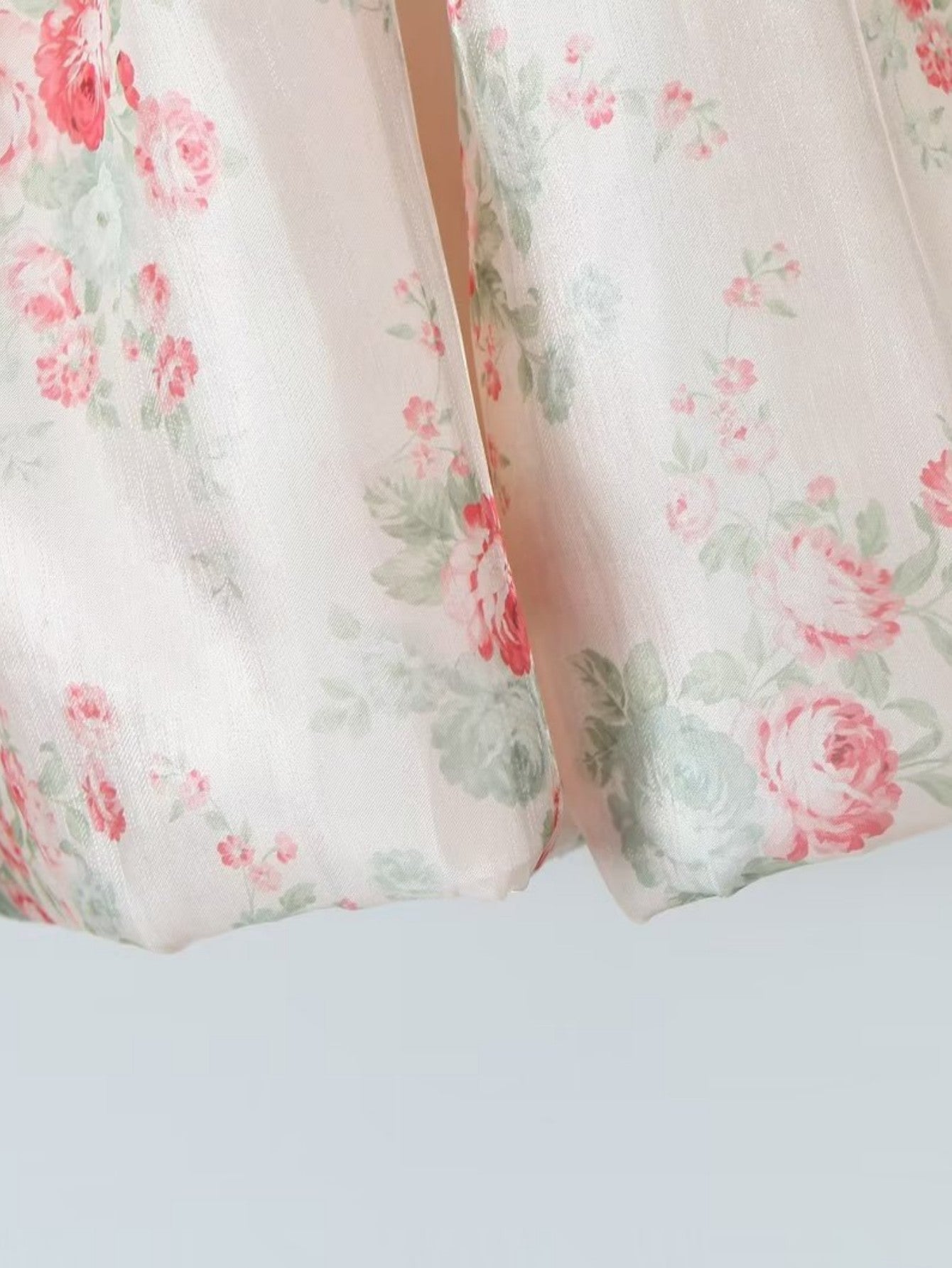 Short Puff Sleeves Cute Pink Aquare Collar Short Graduation Party Dress - Fashionpara