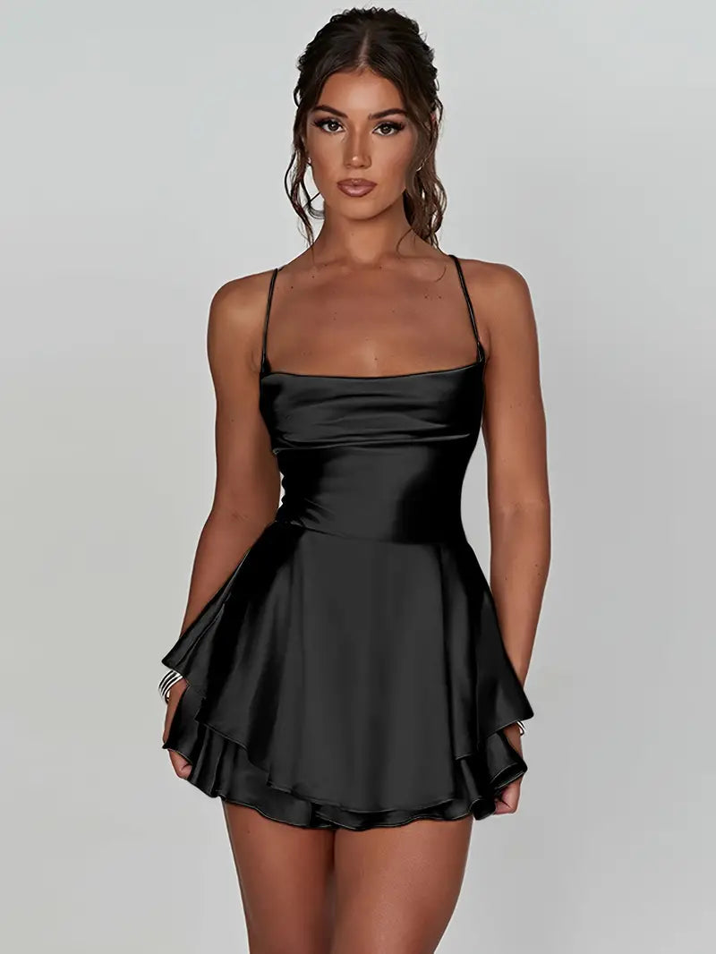 Ariana Timeless Seductive Silk Cocktail Dress Statement Occasion Edit