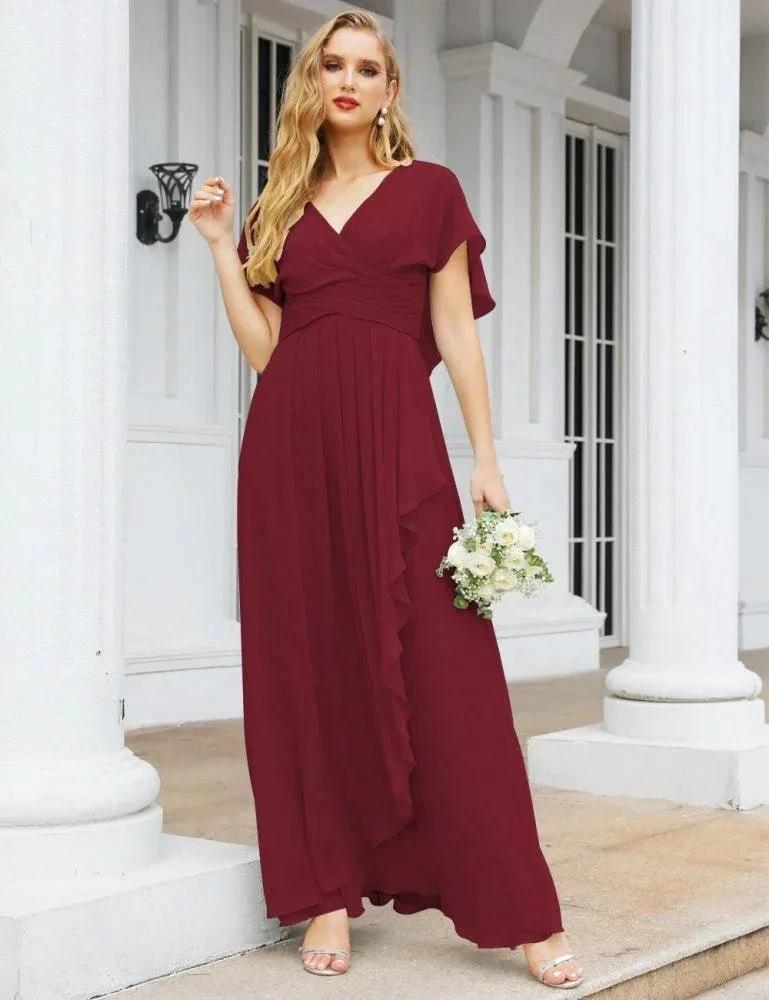 Numbersea Bridesmaid Dresses Backless Formal Prom Gowns for Evening Party Mother of The Bride Dress 28040 by numbersea