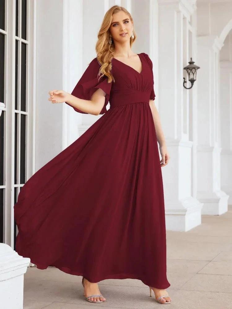 Numbersea Bridesmaid Dresses for Women Wedding Long Party Prom Dress 28068 by numbersea