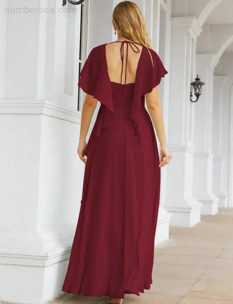 ZapDress Bridesmaid Dresses Backless Formal Prom Gowns for Evening Party Mother of The Bride Dress 28040 (ZD16998)