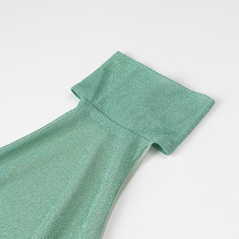 Vacation Dress High Grade Seaside Green Suspenders Slimming Dress