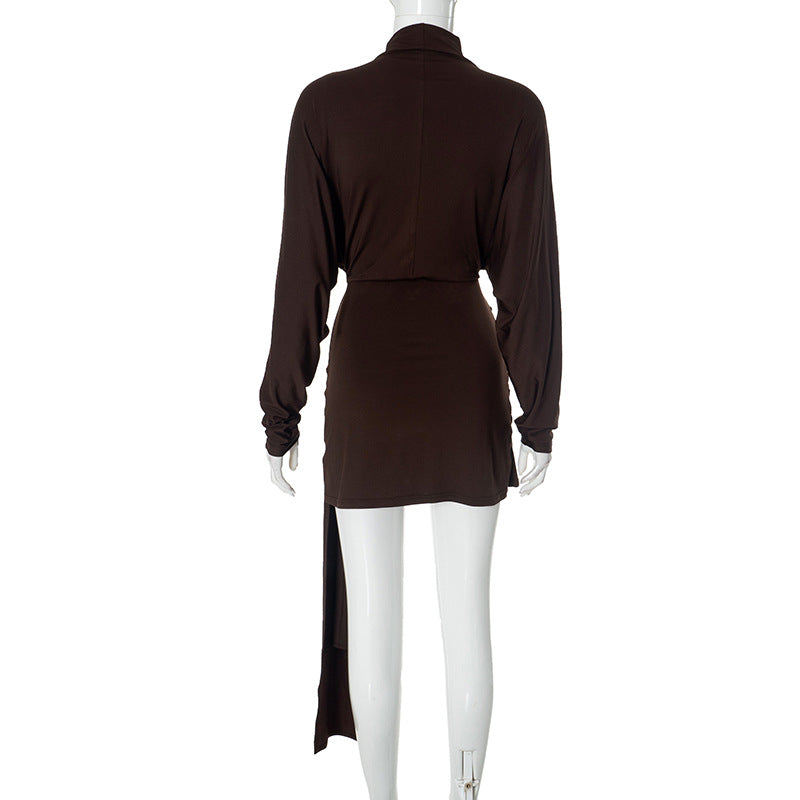 Jeannie Mini Dress Brown