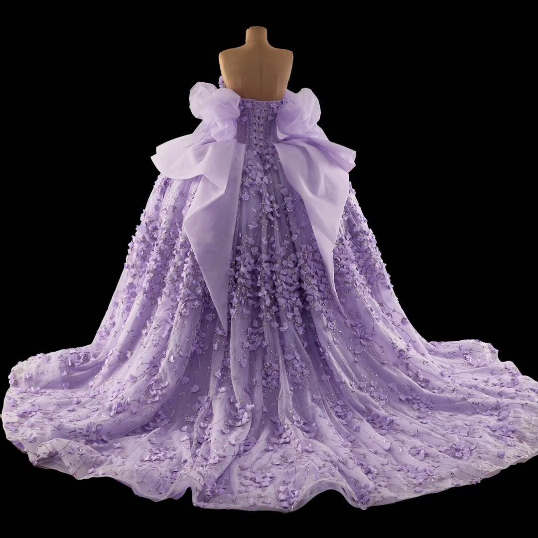 Gorgeous A Line Off the Shoulder Purple Quinceanera Dress with Appliques