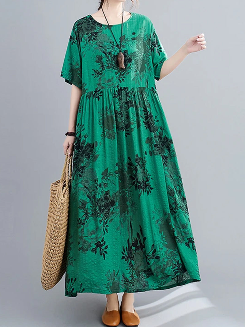 Take A Walk Smock Dress