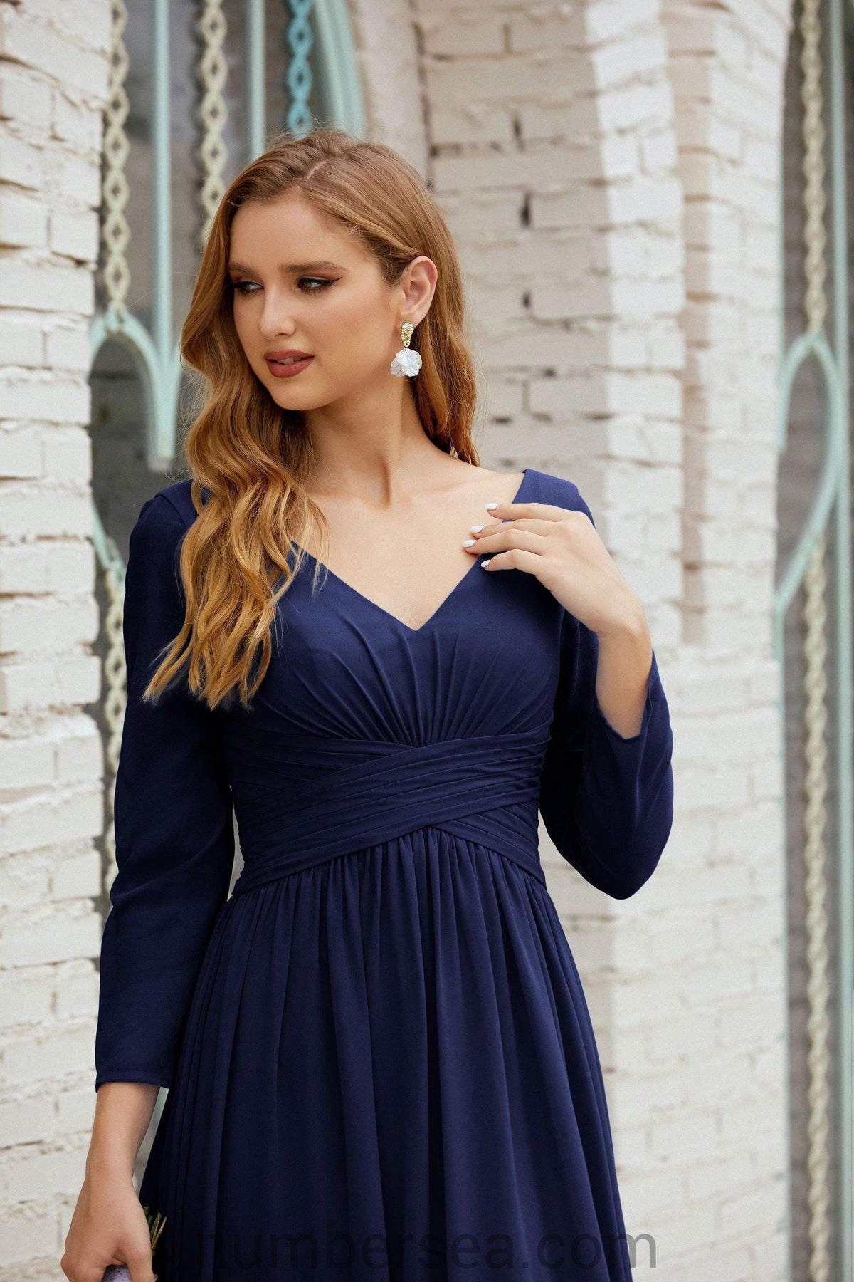 Numbersea Bridesmaid Dress Chiffon Formal Party Dress Evening Dress 28016 by numbersea
