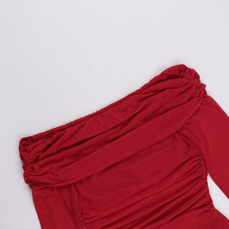 Flame Kissed Dress Red