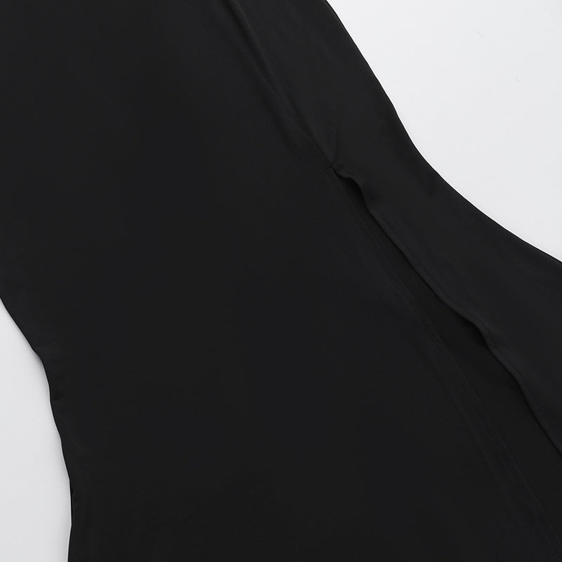 Showstopper Slit Dress Black