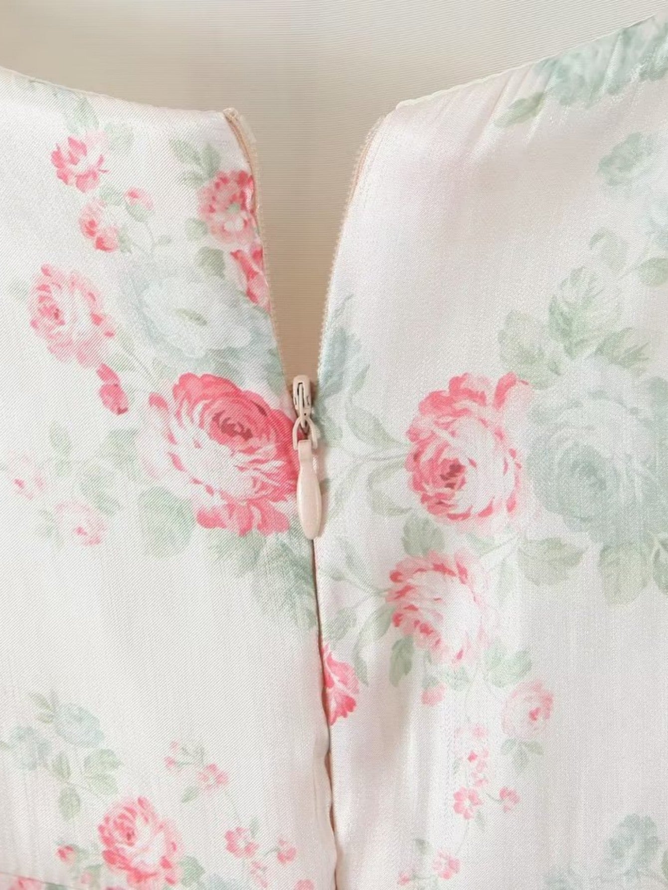 Short Puff Sleeves Cute Pink Aquare Collar Short Graduation Party Dress - Fashionpara