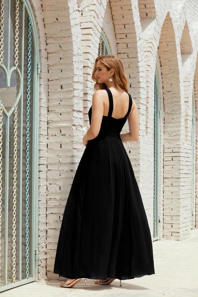 Halter Bridesmaid Dresses Formal Cocktail Prom Gown 28015 (ZD16956)
