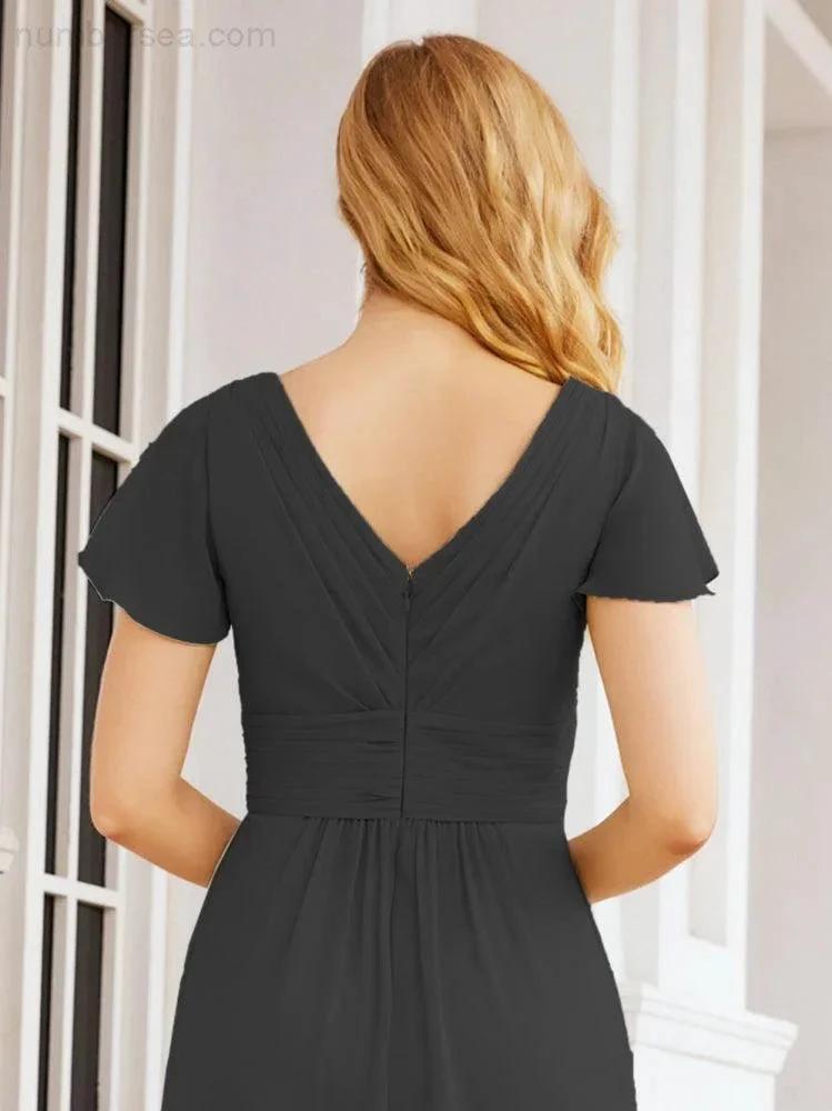 ZapDress Formal Prom Gowns for Mother of The Bride Cap Sleeves Bridesmaid Dress 28047 (ZD16958)