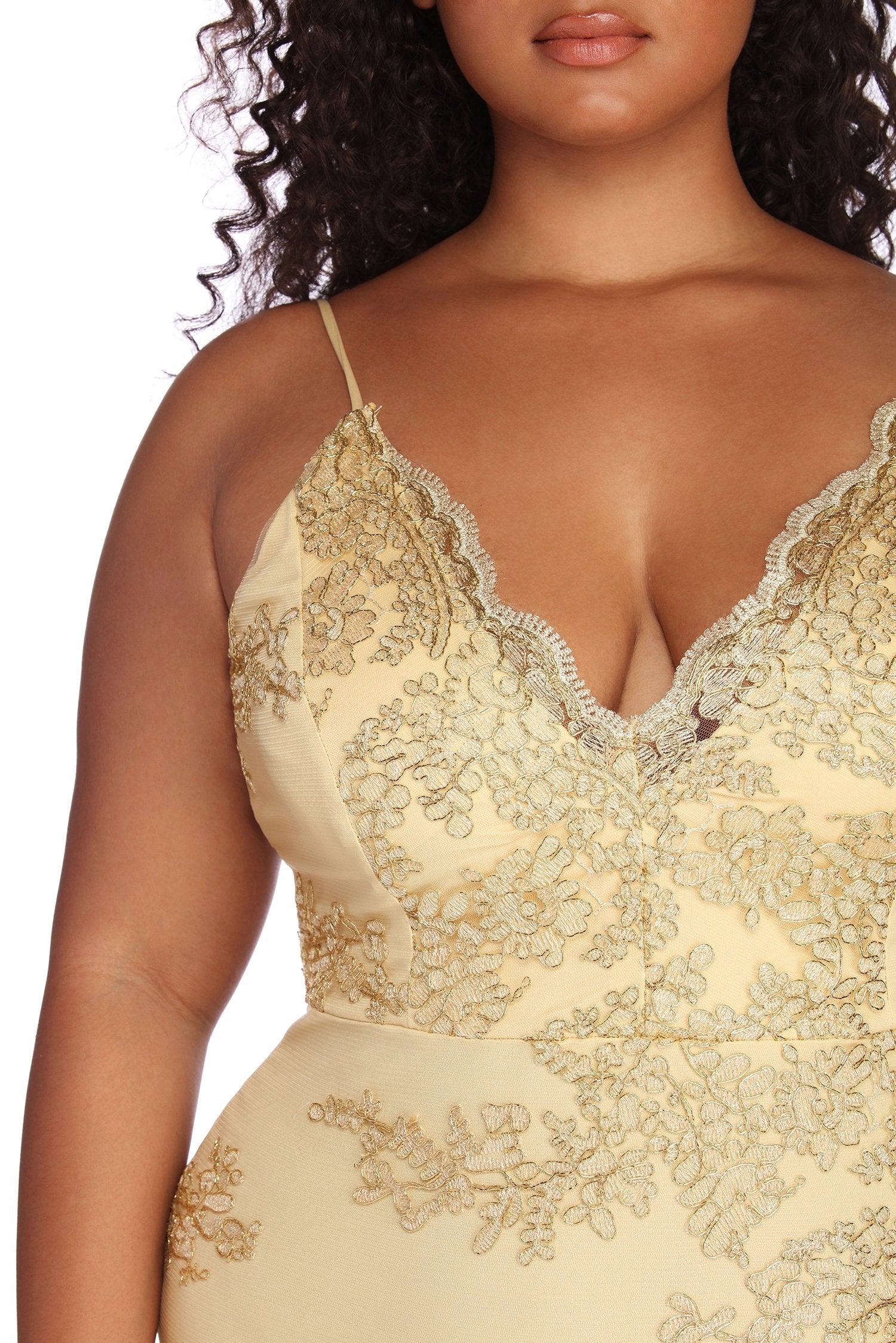 Plus Lace Darling Mini Dress - Fashionpara