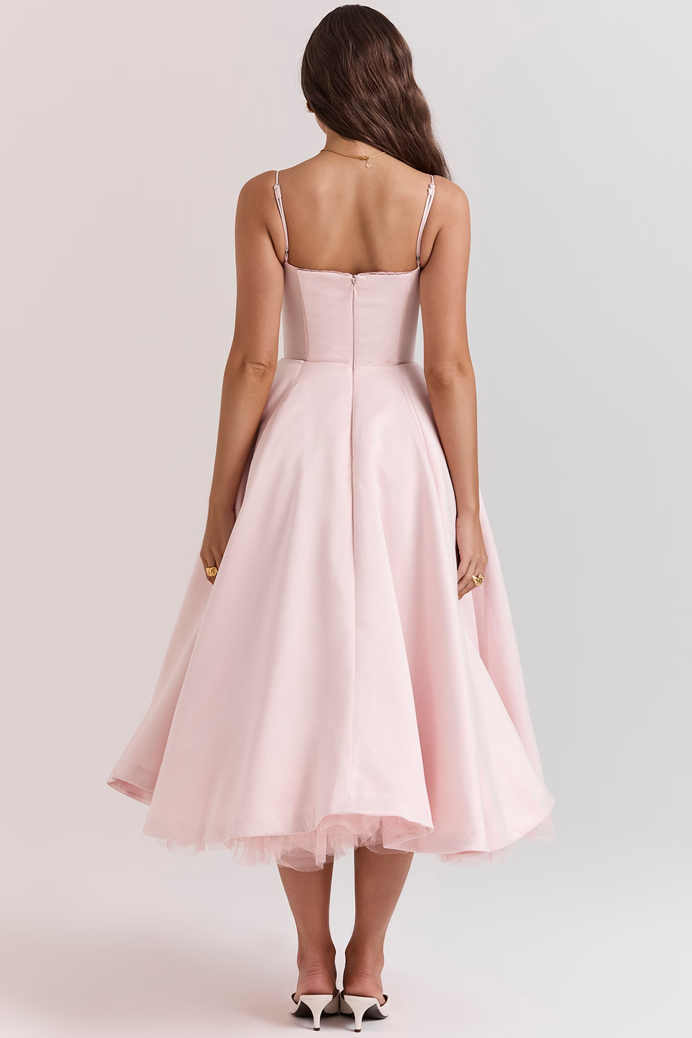 Beatriz Boutique Satin Dress for Parties Designer Edit