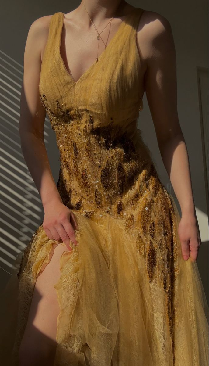 Vintage V Neck Tulle Lace Long Prom Dress Evening Dress