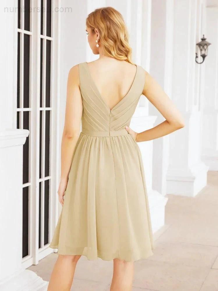 ZapDress Homecoming Dresses Knee Length Skirt V Back 28062 (ZD16943)