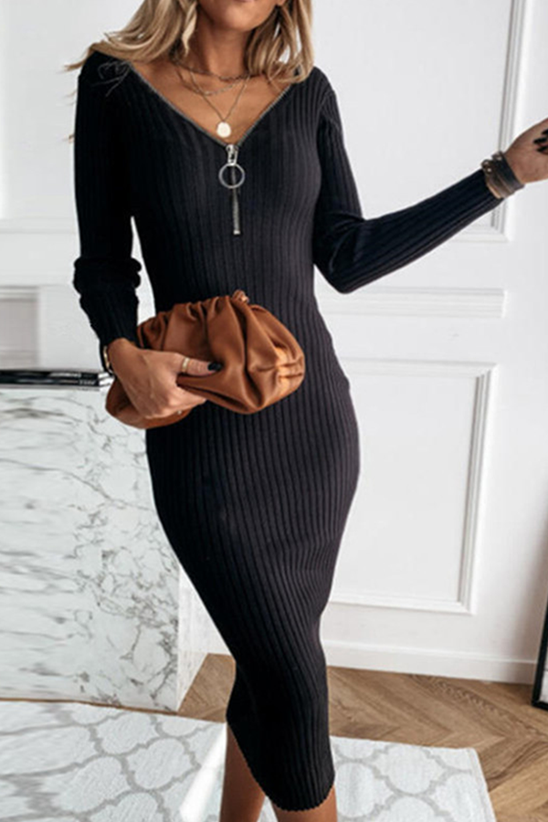 Jesica Premium V Neck Sleeve Dresses Boutique Collection