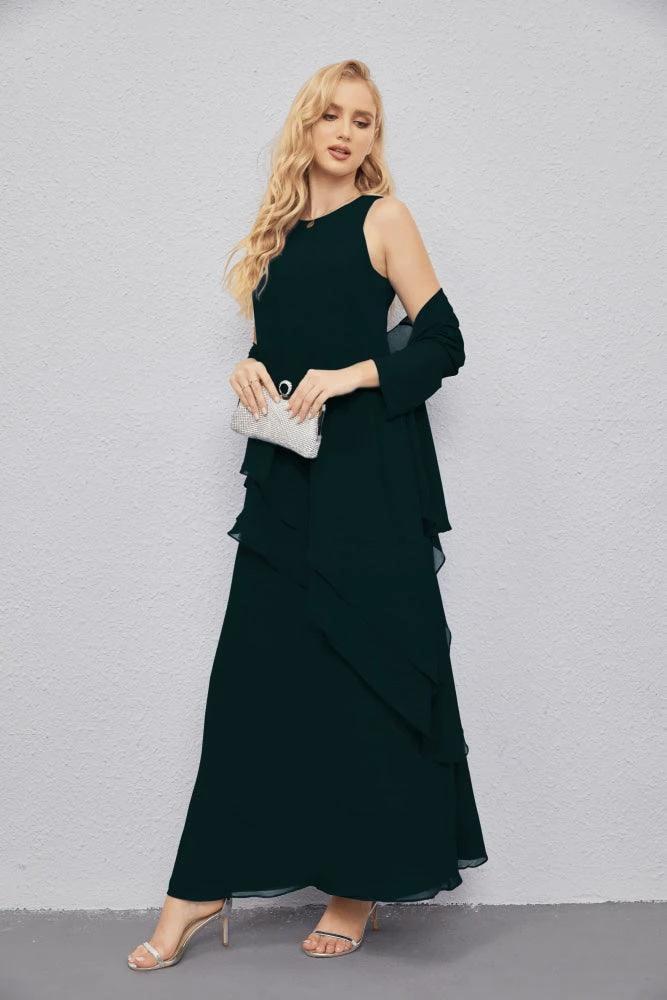 Mother of Bride Dresses with Open Front Lightweight Cardigan Formal Prom Gown 28081 by numbersea