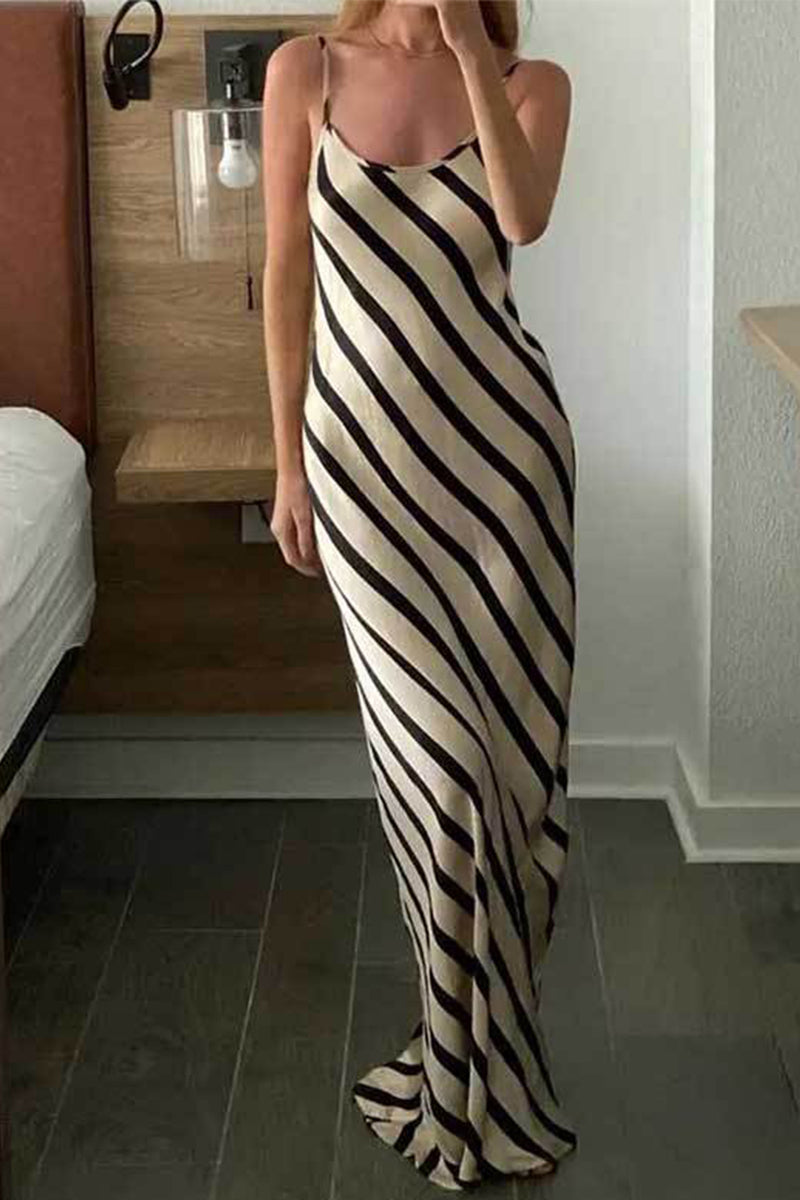 Heraclea Chic Scoop Neck Sling Dress Boutique Collection