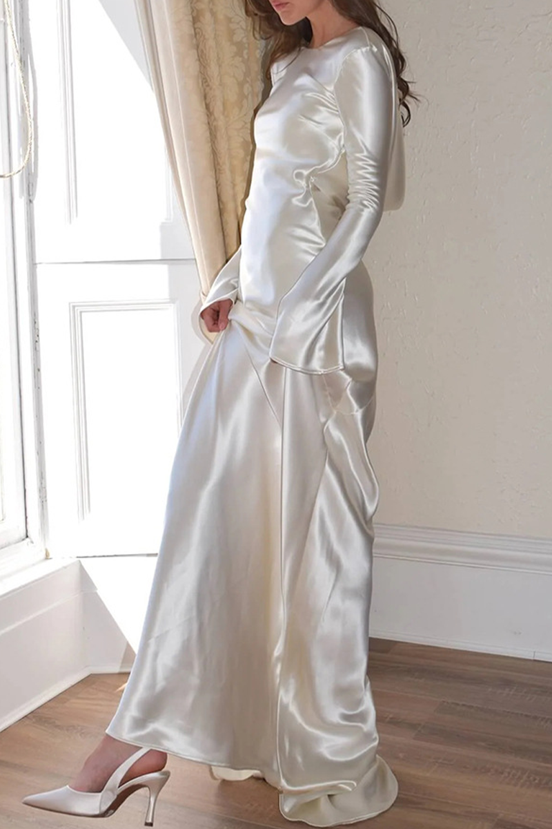 Sexy Prom Backless O Neck Evening Dresses - Fashionpara