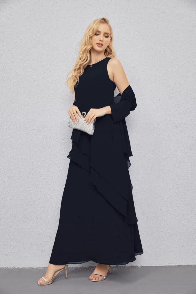 Mother of Bride Dresses with Open Front Lightweight Cardigan Formal Prom Gown 28081 by numbersea
