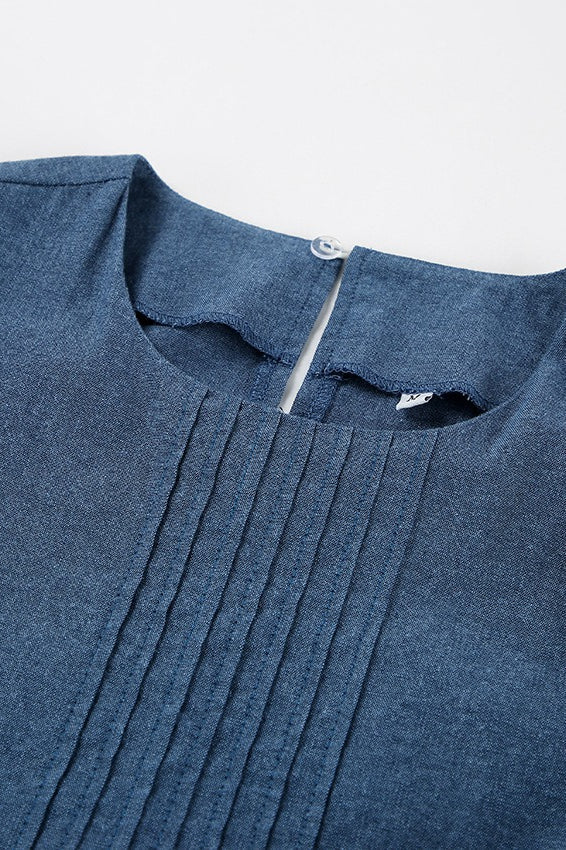 Vintage Cutout Denim Dress - View 5 | VelvetHem