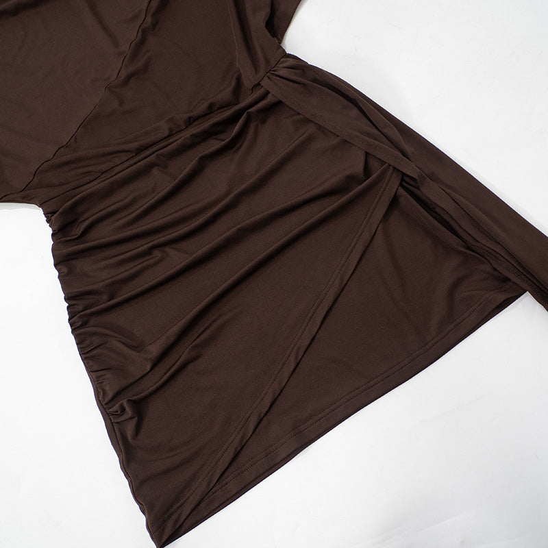 Jeannie Mini Dress Brown