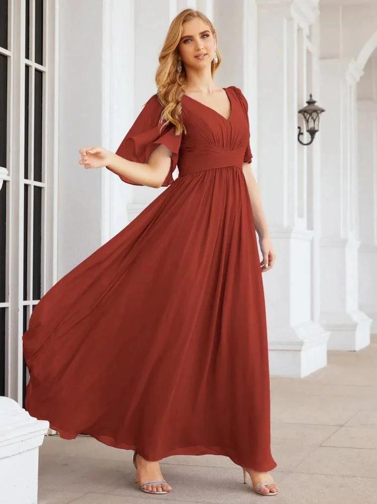 Numbersea Bridesmaid Dresses for Women Wedding Long Party Prom Dress 28068 by numbersea
