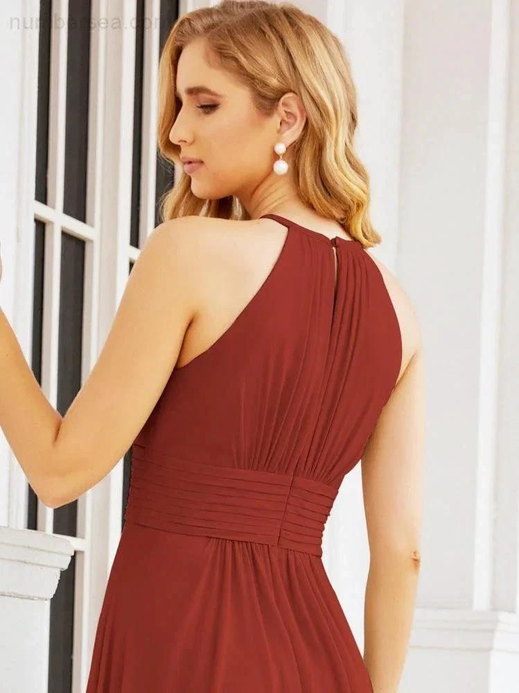 ZapDress Keyhole Bridesmaid Dresses Sleeveless Formal Evening Party Prom Gowns 28043 (ZD17032)