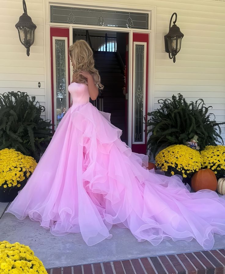 Charming A Line Off the Shoulder Pink Tulle Long Party Dress with Beading