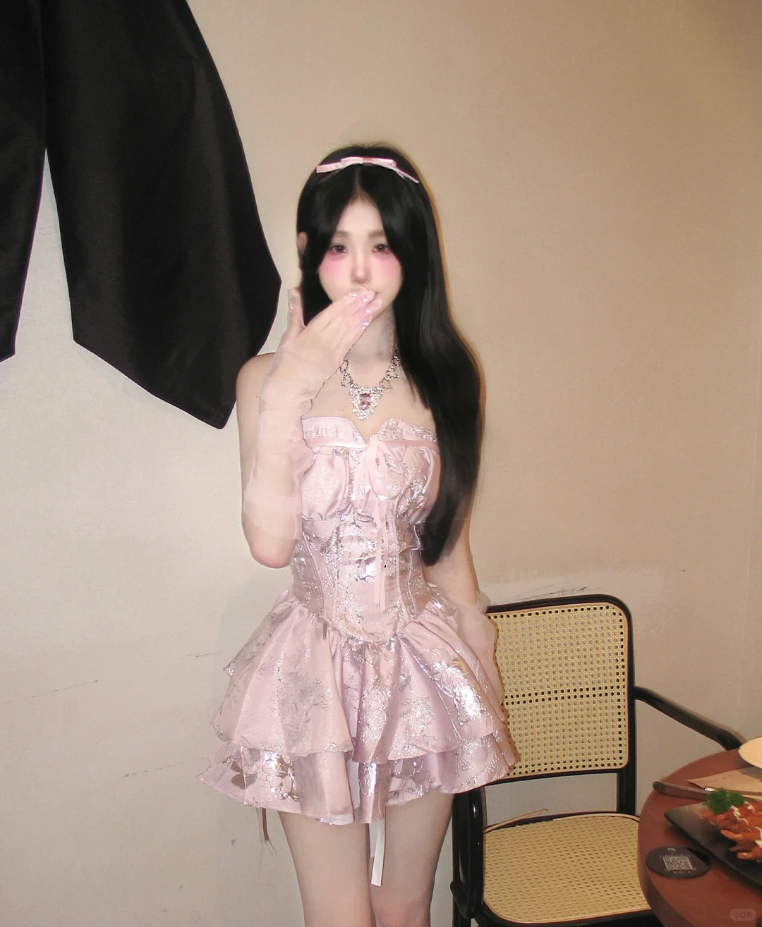 Sweet Satin A Line Print Floral Homecoming Dress Pink Birthday Dress Cocktail Dress