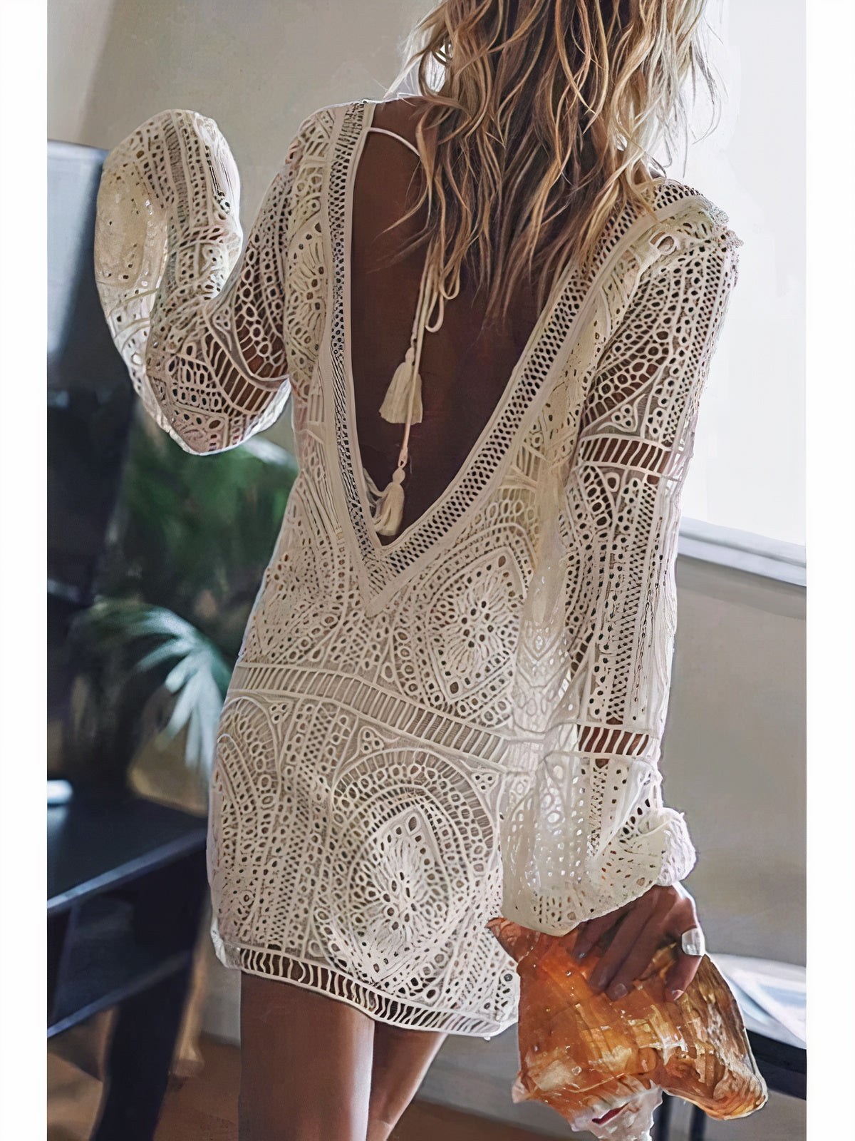 Aranza Elevated White Lace Beach Dress Occasion Wear