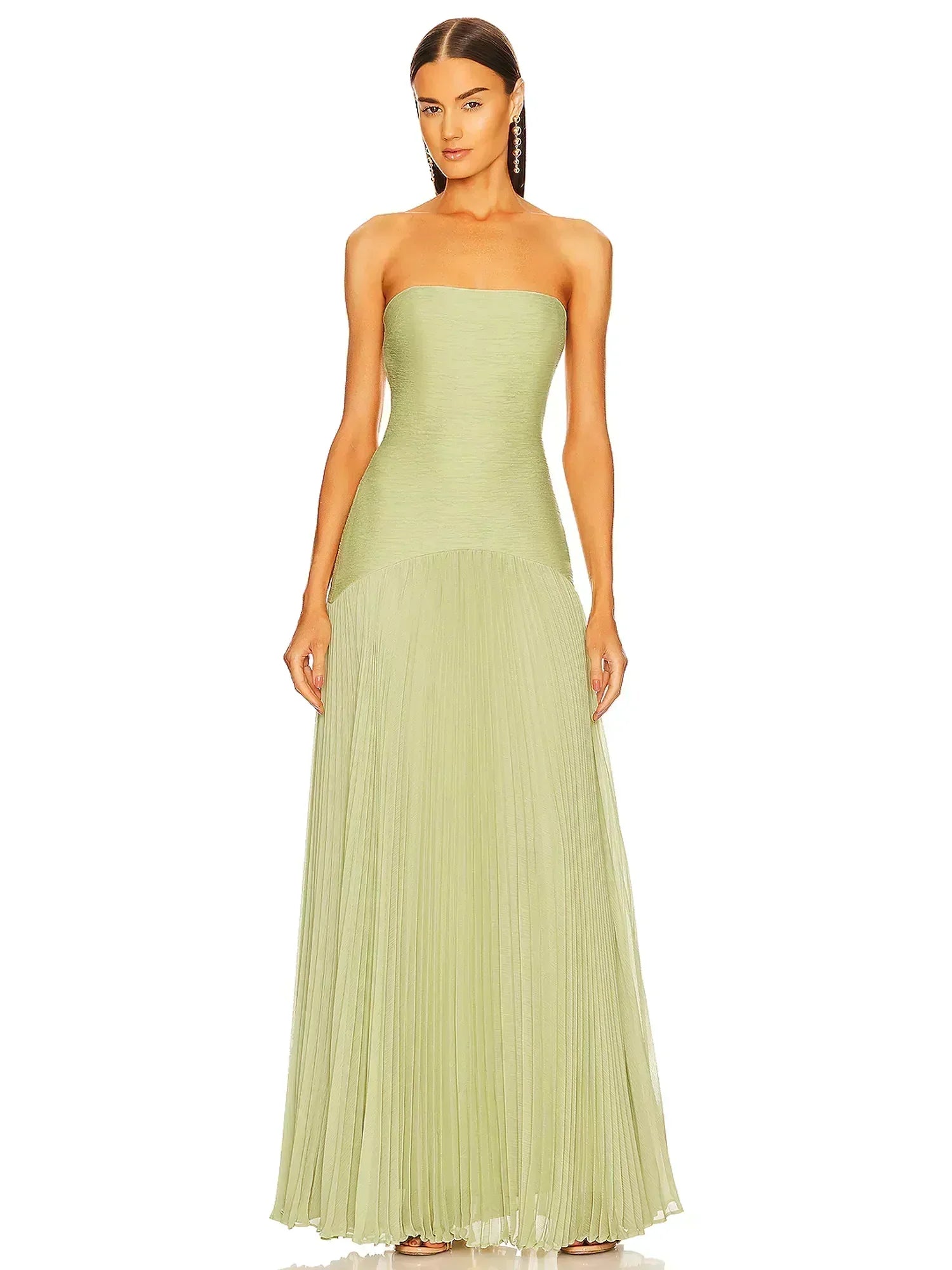 SABRINA SLEEVELESS DROP - WAIST MAXI DRESS