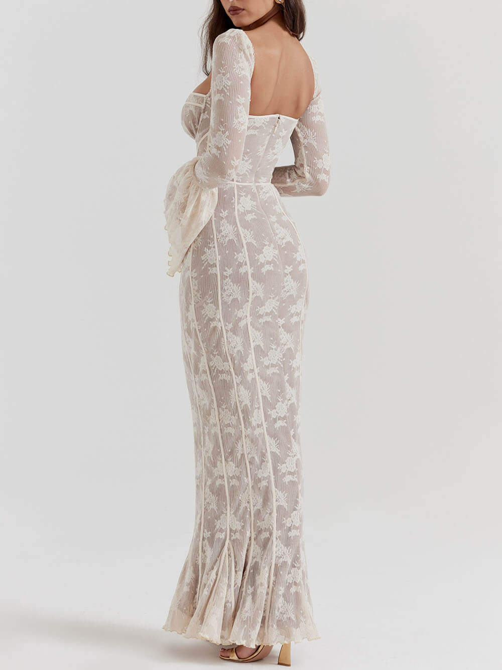 Antoinette Elegance Lace Maxi Dress