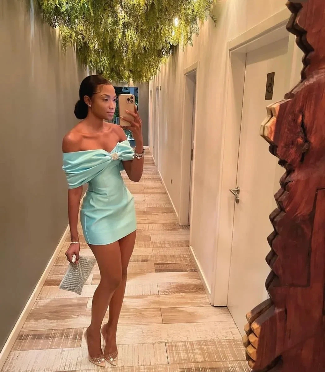 Satin Homecoming Dress Party Dress 22nd Birthday Dress Y3095 by simplepromdress