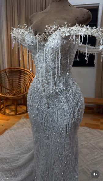 Elegant Sweetheart Off-the-Shoulder Mermaid Prom Dresses Column Beads With Lace-Up Back