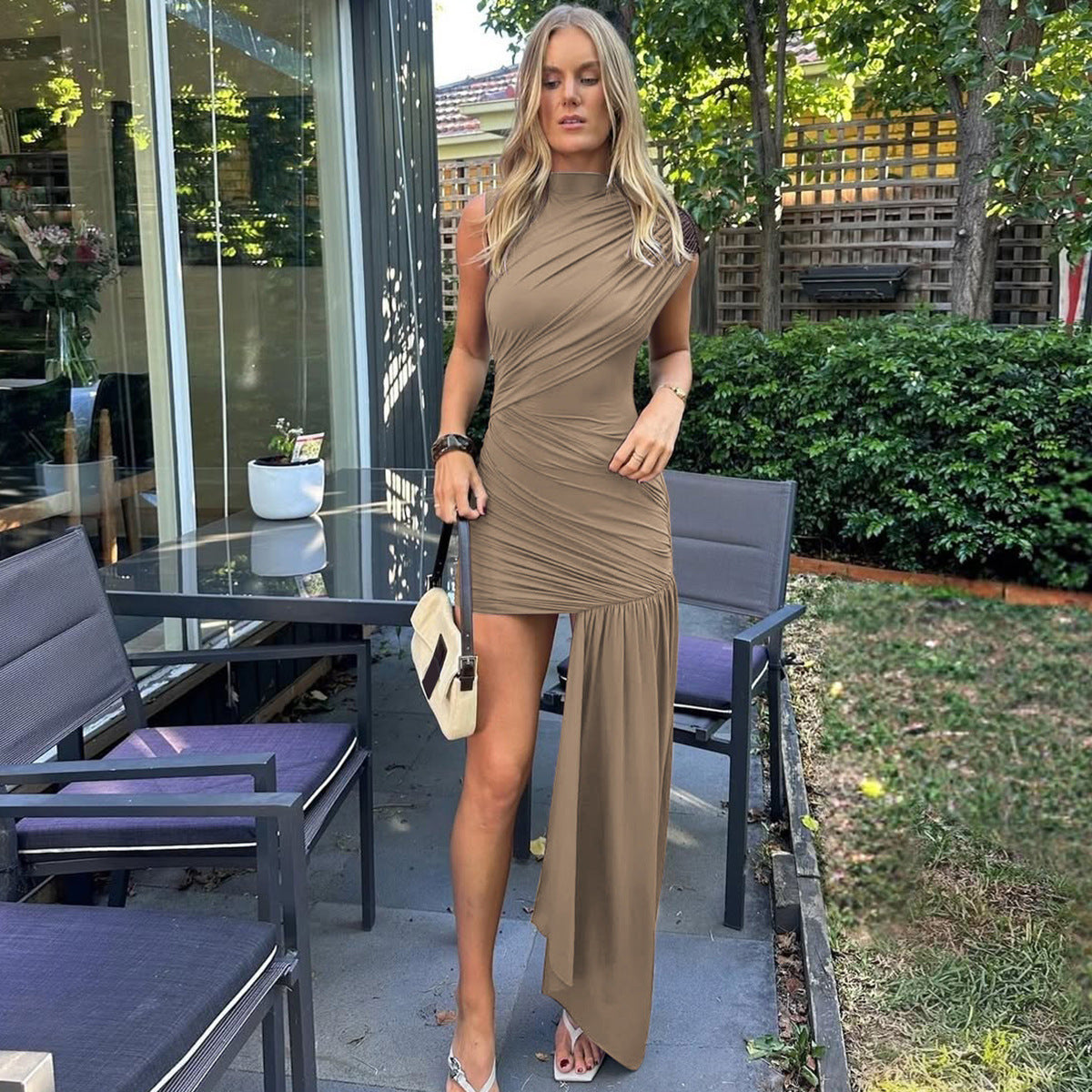 Gema Mini Dress Khaki
