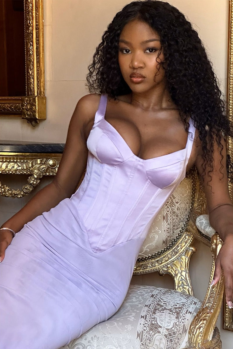 Spaghetti Strap Slit Party Dress - View 7 | VelvetHem