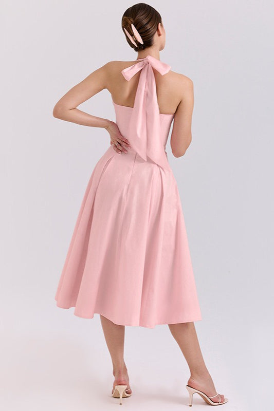 Elegant Deep V Relaxed Dress for Everyday Wear Boutique Fashion Style