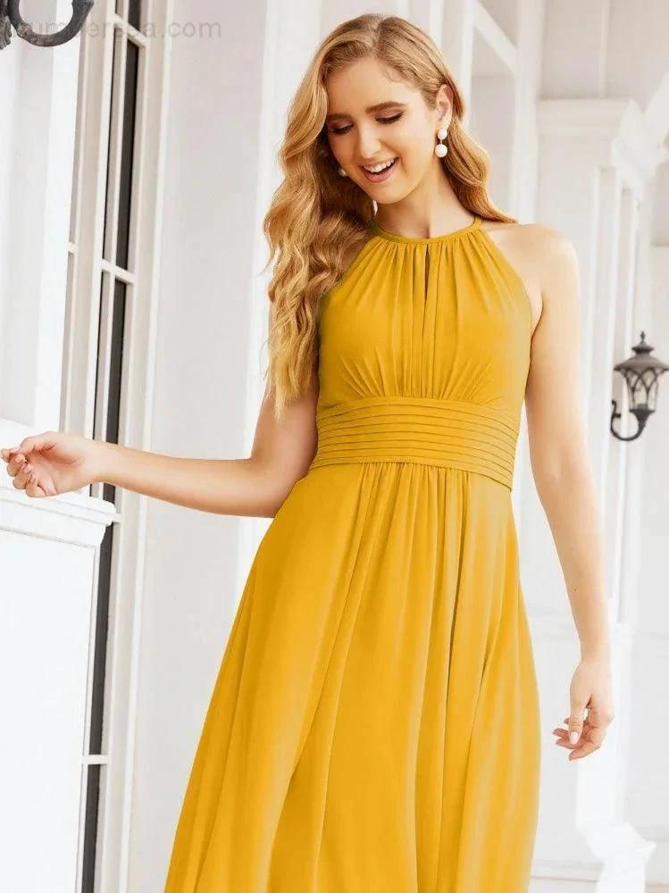 ZapDress Keyhole Bridesmaid Dresses Sleeveless Formal Evening Party Prom Gowns 28043 (ZD17032)