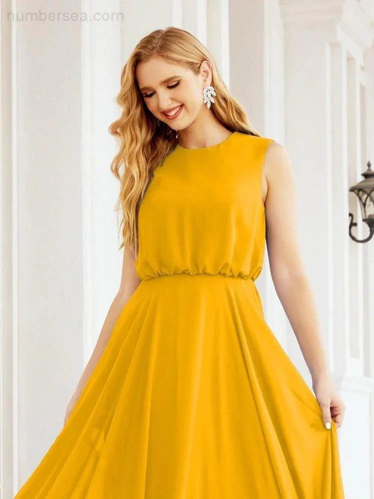 ZapDress Sleeveless Long Bridesmaid Dress A line Formal Evening Prom Gown 28025 (ZD17053)