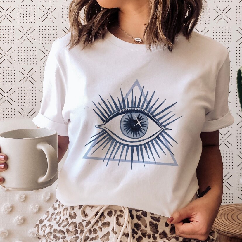 Ladies Mushroon Frog Tshirt Fashion Cartoon Animal Lady Print Tee