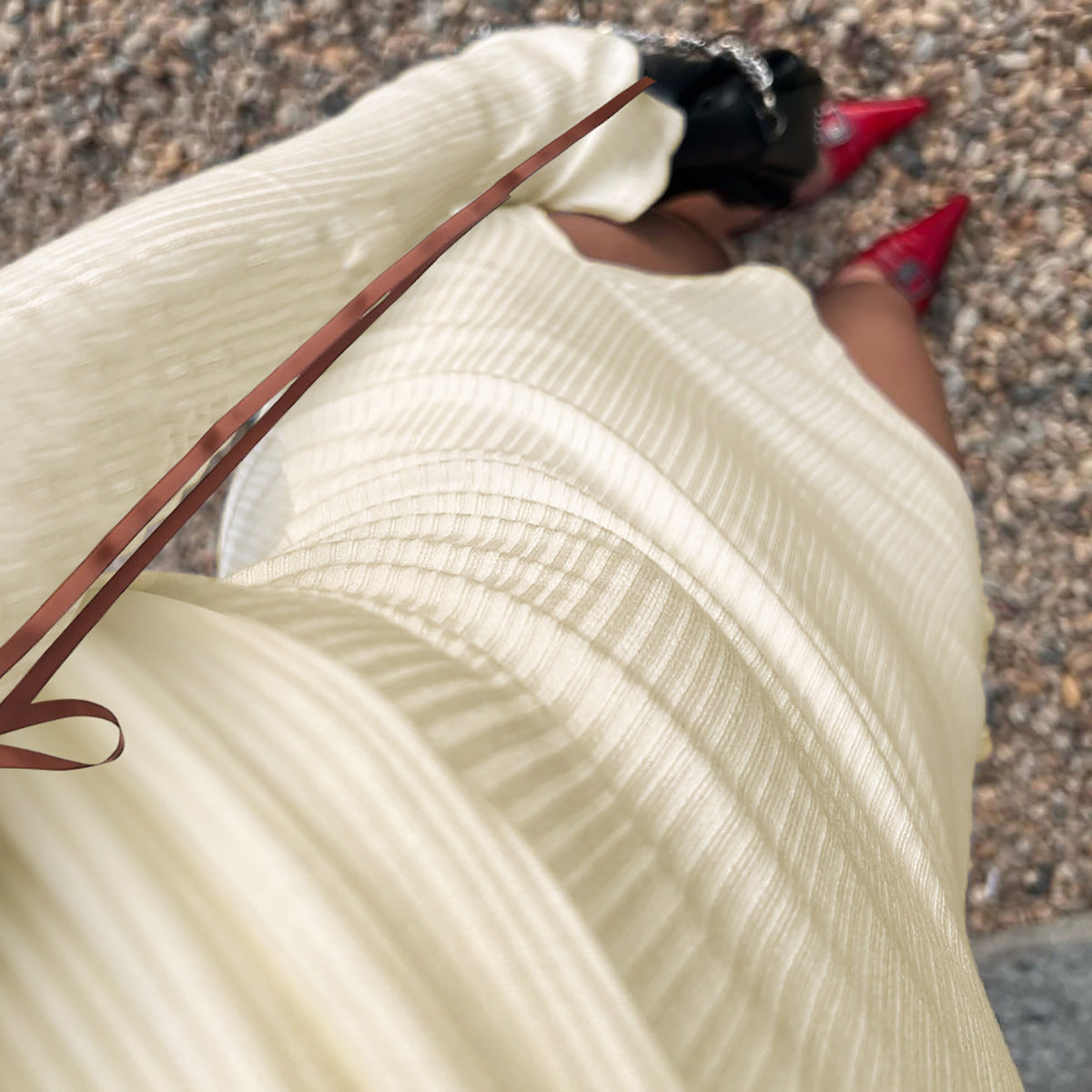 Rhode Mini Dress Apricot