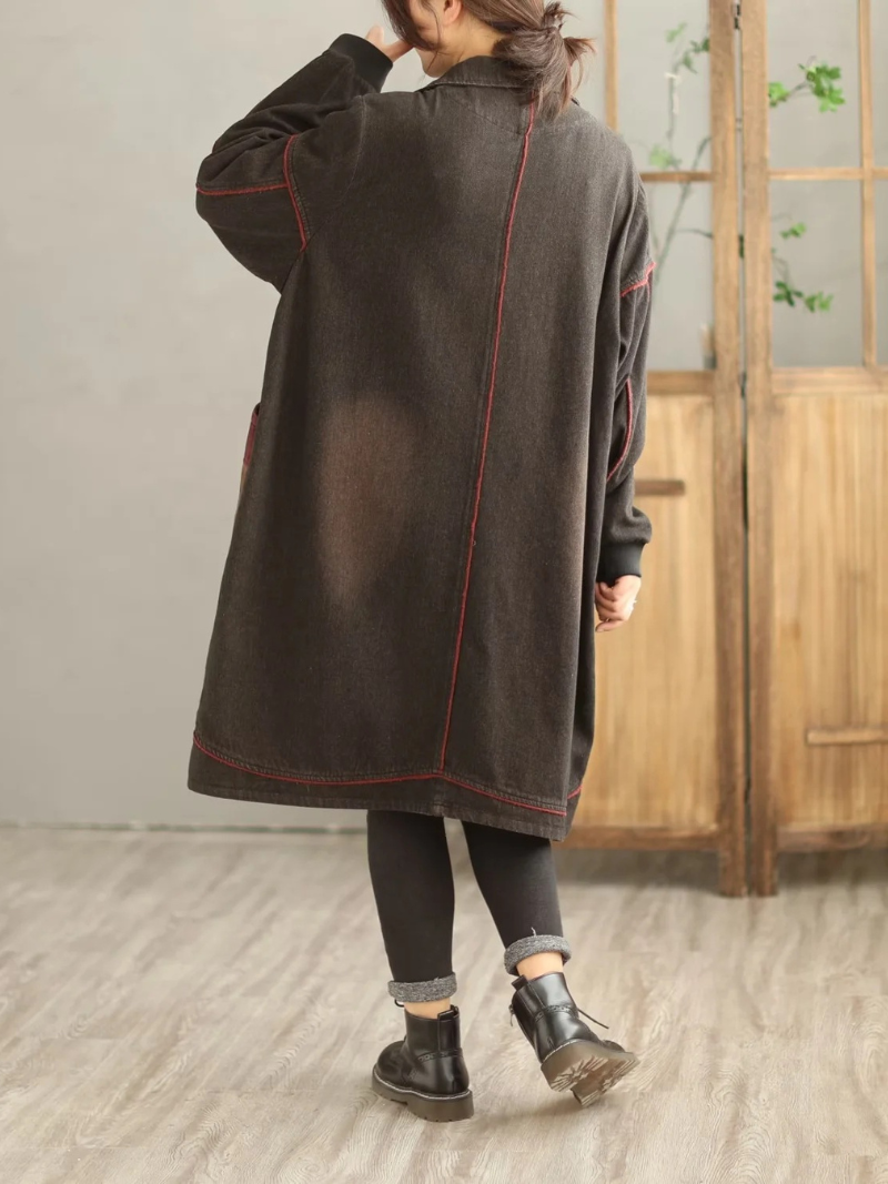 Denim Long Sleeves Shirt Dress