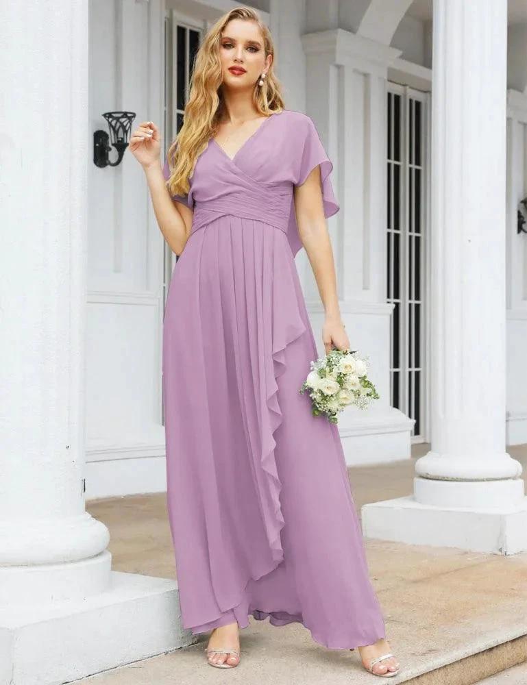 Numbersea Bridesmaid Dresses Backless Formal Prom Gowns for Evening Party Mother of The Bride Dress 28040 by numbersea